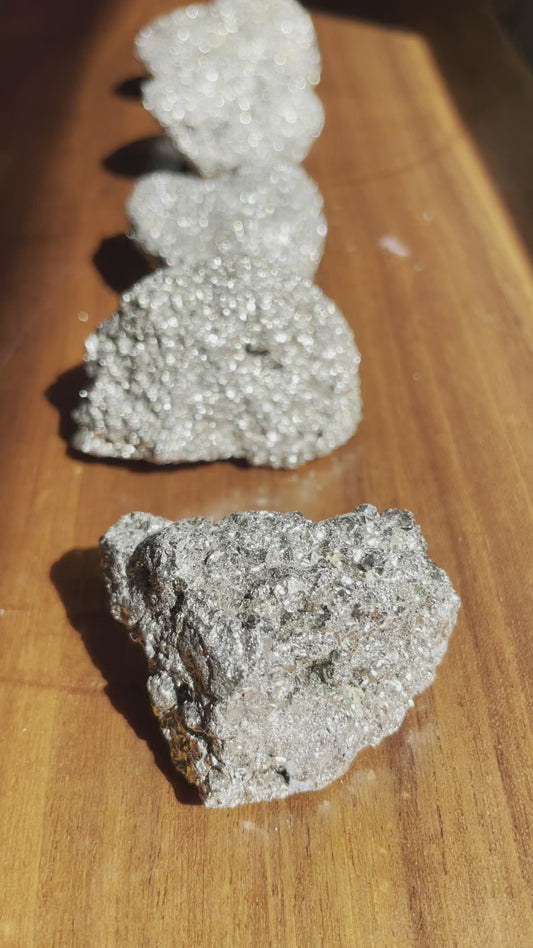 Raw, Natural Pyrite Clusters